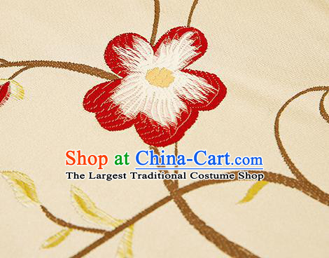 Chinese Traditional Flower Silk Fabric Brocade Embroidered Fabric Dress Material