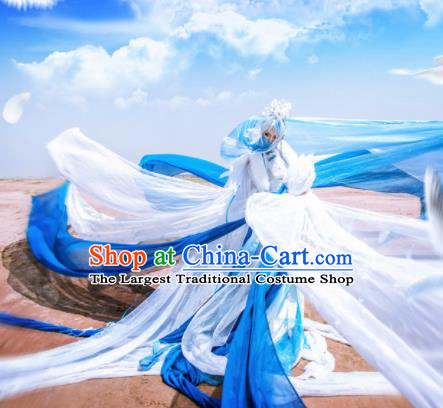 Ancient Chinese Cosplay Costume Chinese Shoes Traditional China Swordsman Clothing and Jewelry Accessories