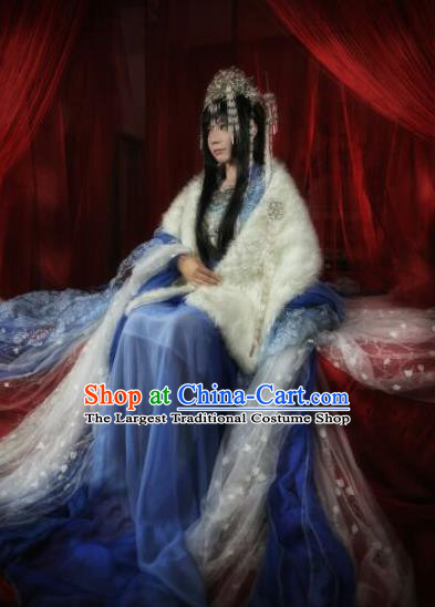 Ancient Chinese Cosplay Costume Chinese Shoes Traditional China Swordsman Clothing and Jewelry Accessories