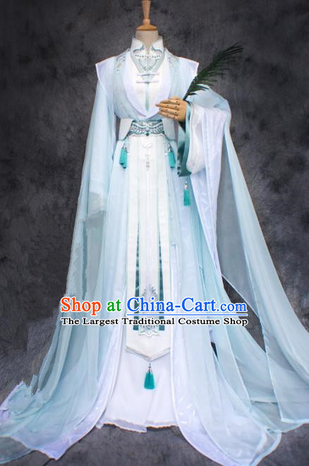 Chinese Ancient Cosplay Young Swordsman Costumes Traditional Nobility Childe Hanfu Clothing for Men