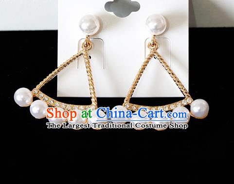 Top Grade Handmade Triangle Earrings Bride Jewelry Accessories for Women
