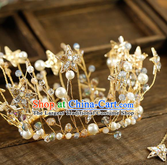 Top Grade Hair Jewelry Accessories Royal Crown Headwear Headdress for Women