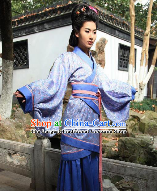 Chinese Ancient Dowager Costumes Traditional Han Dynasty Countess Hanfu Clothing for Women