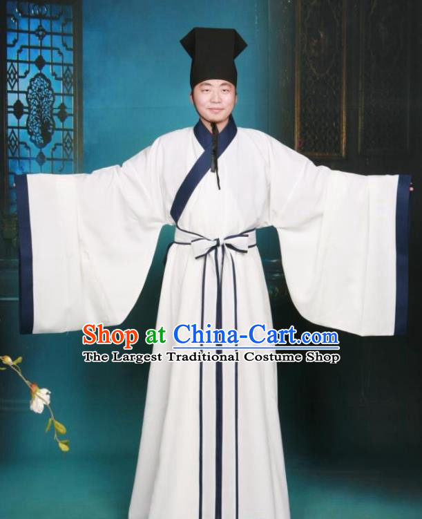 Ancient Chinese Scholar Costumes Traditional Song Dynasty Confucianscholar Hanfu Clothing for Men