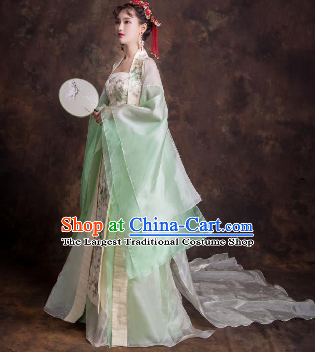 Chinese Traditional Embroidered Green Xiuhe Suits Ancient Imperial Consort Wedding Dress for Women