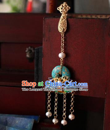 Chinese Classical Jewelry Accessories Traditional Hanfu Bat Brooch Tassel Pendant for Women