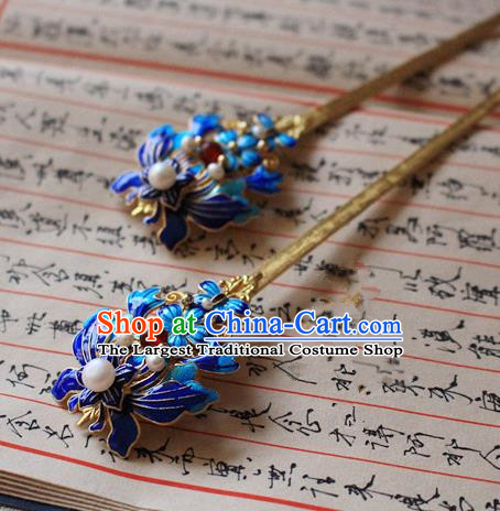 Asian Chinese Traditional Hanfu Butterfly Hair Clip Ancient Palace Hairpins for Women
