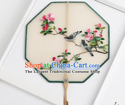 Traditional Chinese Crafts Palace Fans Silk Round Fans Ancient Princess Embroidered Fan for Women
