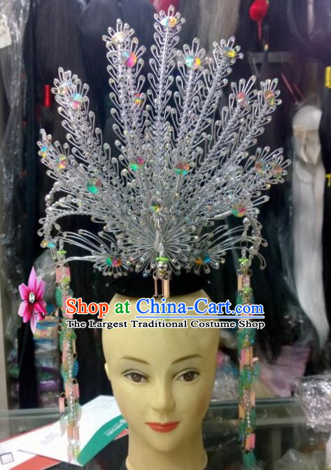 Chinese Classical Imperial Consort Hair Accessories Traditional Ancient Beijing Opera Phoenix Coronet for Women