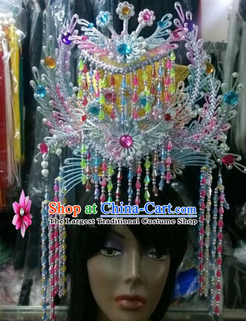 Chinese Classical Princess Hair Accessories Traditional Ancient Beijing Opera Phoenix Coronet for Women