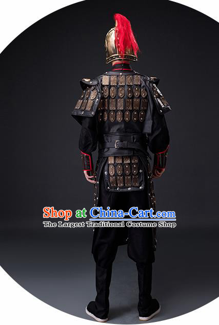 Chinese Ancient Drama Tang Dynasty General Helmet and Body Armour for Men