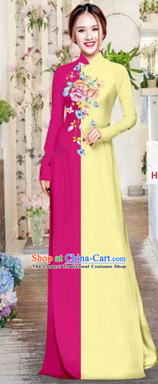 Vietnam Traditional Costume Ao Dai Qipao Dress Vietnamese Cheongsam for Women