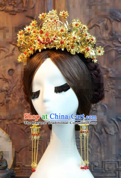 Chinese Ancient Hair Accessories Wedding Phoenix Coronet Palace Queen Hairpins for Women