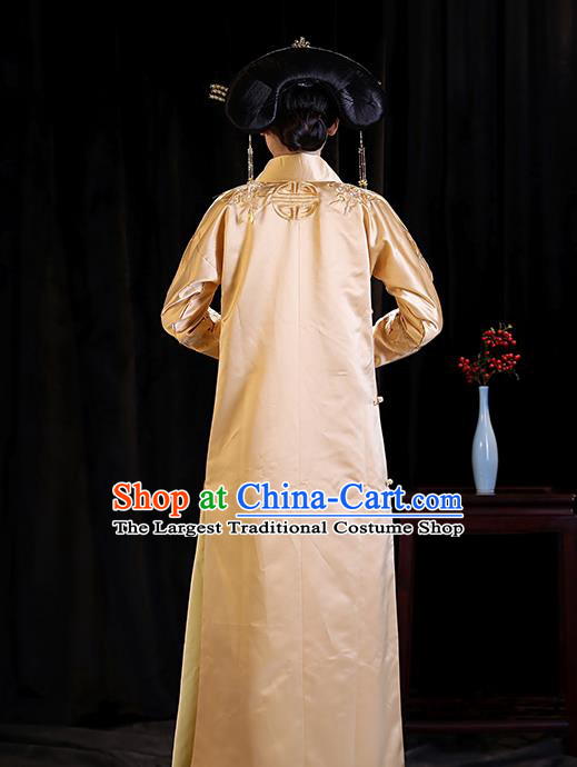Chinese Ancient Drama Queen Clothing Qing Dynasty Manchu Empress Embroidered Costumes for Women