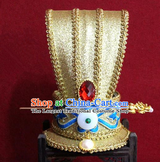 Chinese Traditional Classical Hair Accessories Ancient Royal Highness Hairdo Crown for Men