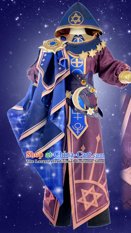 Chinese Traditional Cosplay Wizard Costumes Ancient Swordsman Clothing for Men
