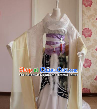 Chinese Traditional Cosplay Peri Costumes Ancient Princess Hanfu Dress for Women