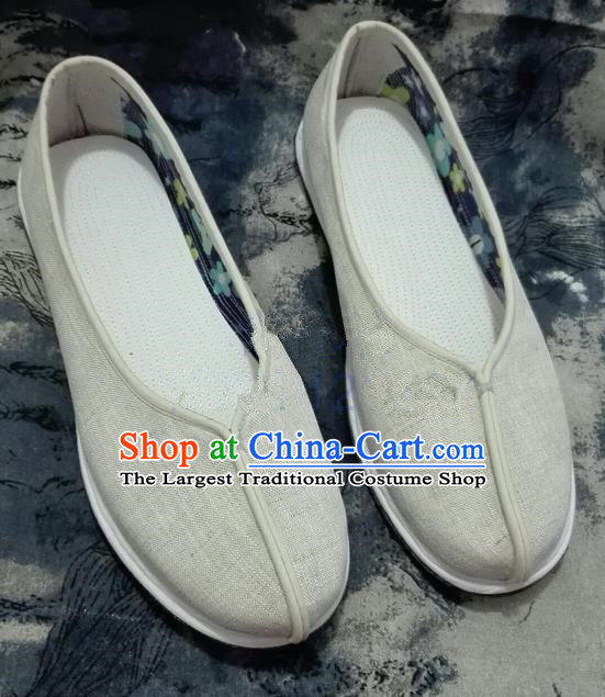 Chinese Traditional Hanfu Shoes Ancient Princess Shoes Handmade Linen Shoes for Women