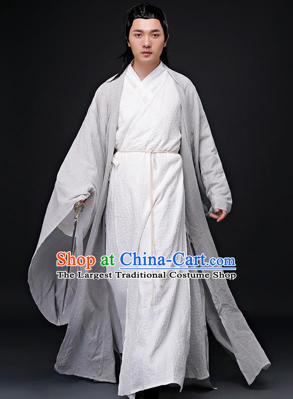 Chinese Ancient Nobility Childe Clothing Traditional Jin Dynasty Confucian Scholar Costumes for Men