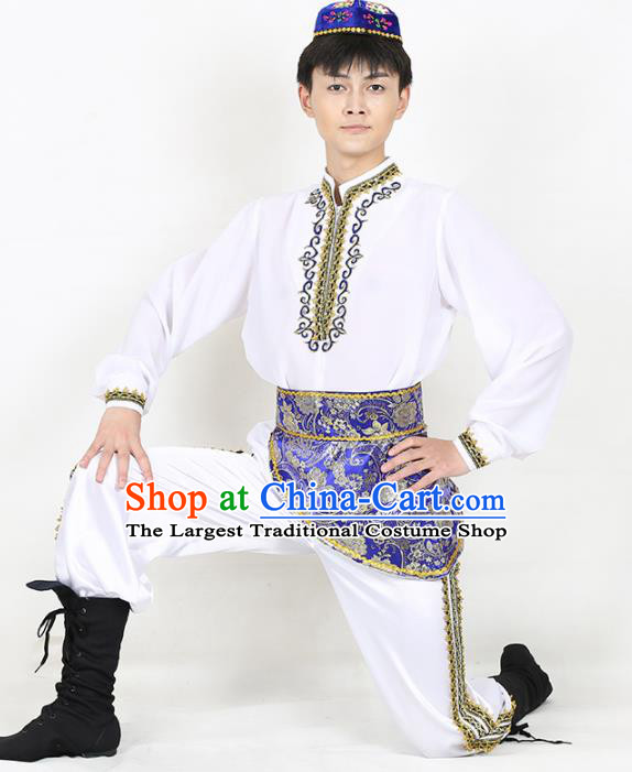 Chinese Traditional Uyghur Folk Dance Clothing Classical Dance Costume for Men
