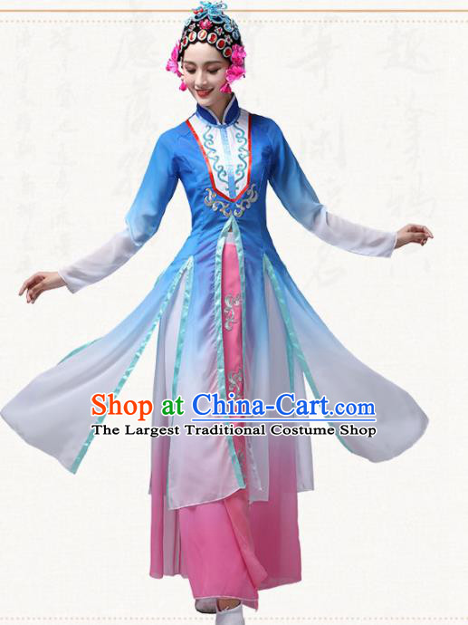 Chinese Traditional Classical Dance Dress Fan Dance Group Dance Costumes for Women