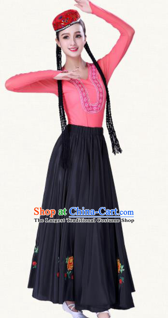 Chinese Traditional Uyghur Minority Dress Uigurian Ethnic Folk Dance Costumes for Women