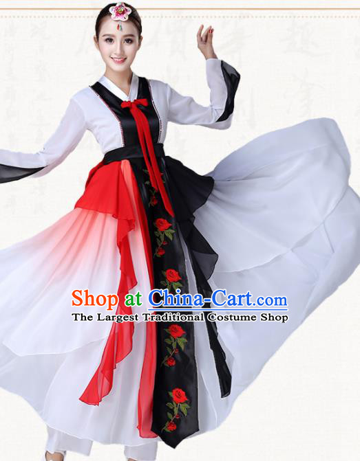 Traditional Chinese Korean Nationality Dress Ethnic Dance Folk Dance Costumes for Women