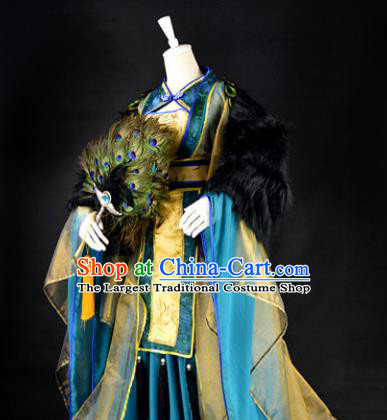 Traditional Chinese Cosplay Imperial Consort Costumes Ancient Princess Peri Hanfu Dress for Women