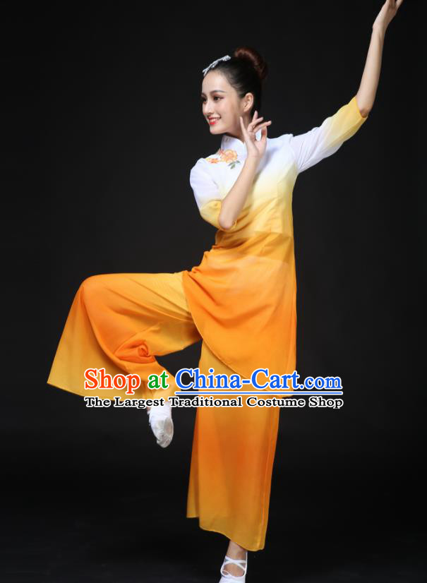 Traditional Chinese Classical Dance Costumes Fan Dance Umbrella Dance Clothing for Women