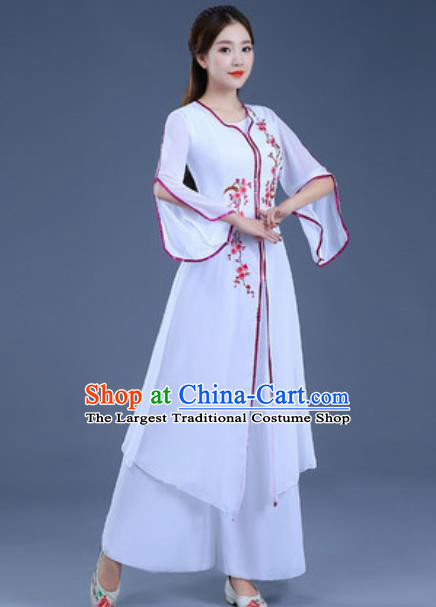 Traditional Chinese Classical Dance Group Dance Dress Umbrella Dance Clothing for Women