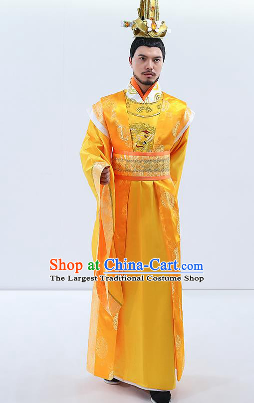 Traditional Chinese Drama Tang Dynasty Emperor Costumes Ancient Majesty Embroidered Imperial Robe for Women
