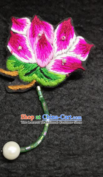 Chinese Traditional Jewelry Accessories Yunnan Minority Embroidered Brooch for Women