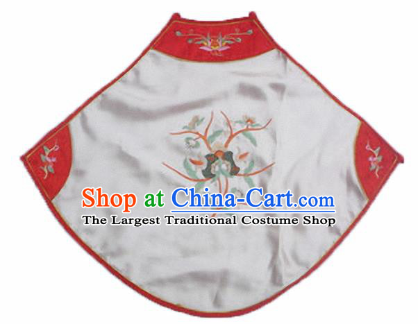 Chinese Traditional Underwear Ancient Costume Embroidered White Bellyband for Women
