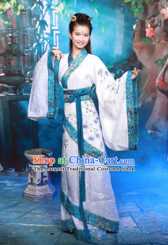 Chinese Traditional Ancient Princess Historical Hanfu Dress Han Dynasty Palace Lady Costumes for Women