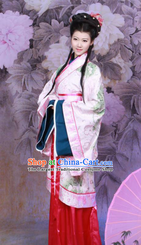 Chinese Ancient Princess Fairy Hanfu Dress Han Dynasty Imperial Consort Historical Costumes for Women
