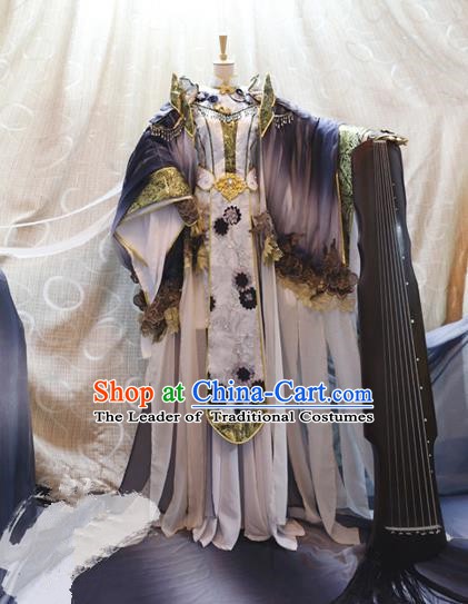 China Ancient Cosplay Empress Clothing Traditional Tang Dynasty Palace Queen Dress for Women