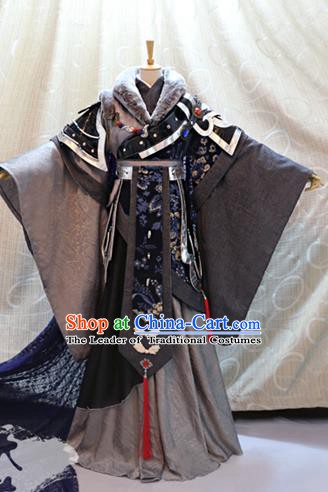 Ancient China Cosplay Tang Dynasty Swordsman Costumes Traditional Royal Highness Clothing for Men
