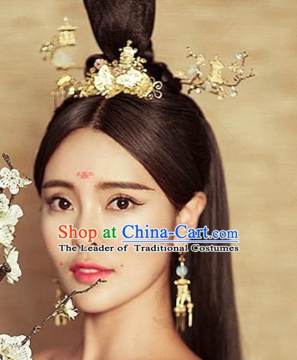 Chinese Handmade Classical Hairpins Ancient Hanfu Headdress Hair Accessories for Women