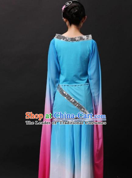 Traditional Chinese Yangge Fan Dancing Costume Classical Dance Modern Dance Dress Clothing Headwear