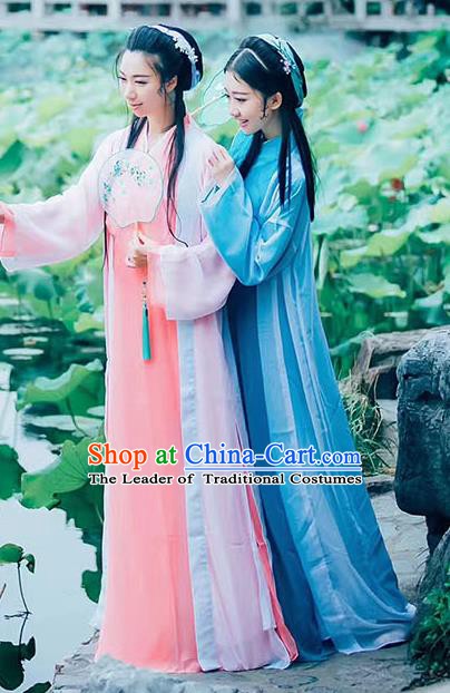 Traditional Chinese Song Dynasty Royal Princess Embroidered Costume Complete Set for Women