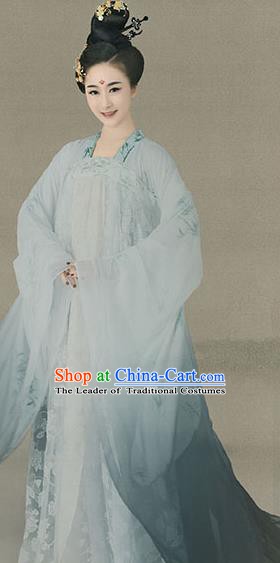 Traditional Chinese Tang Dynasty Royal Princess Embroidered Costume Palace Lady Dress for Women