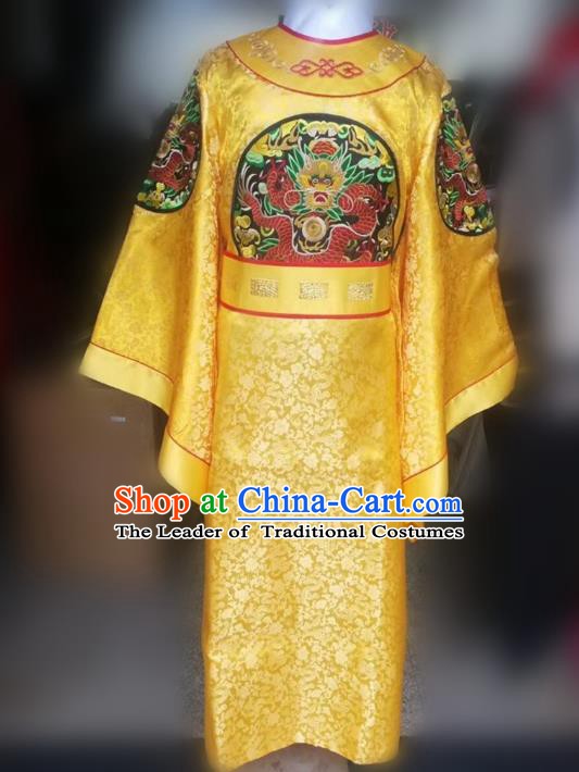 Traditional Chinese Stage Performance Costume Ancient Song Dynasty Emperor Hanfu Clothing for Men