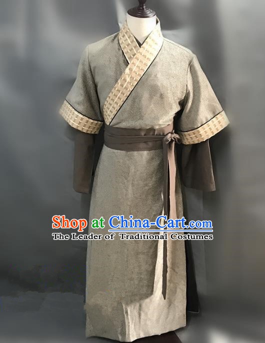 Traditional Chinese Stage Performance Knight Costume Ancient Song Dynasty Swordsman Clothing for Men