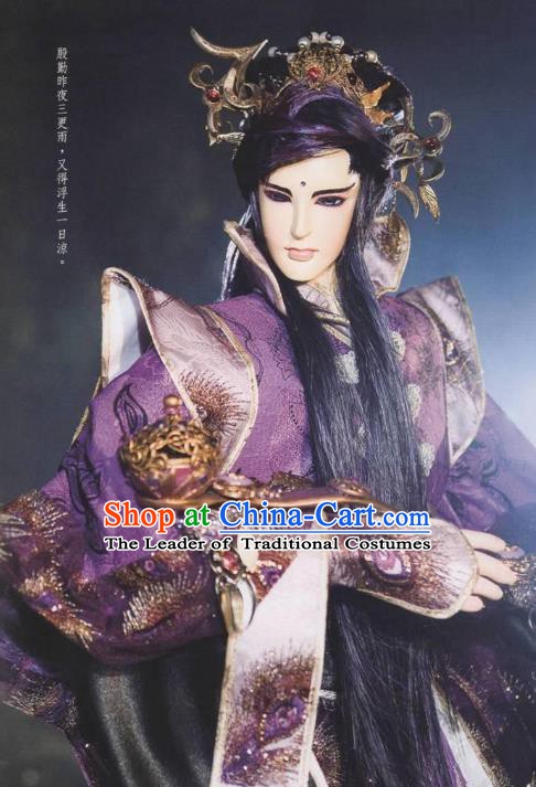Traditional China Ancient Cosplay Swordsman Embroidered Costume Fancy Royal Highness Clothing for Men