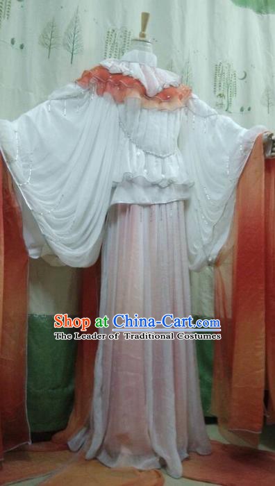 Ancient Chinese Costume hanfu Chinese Wedding Dress traditional china Cosplay Swordsman Wig Clothing Headwear