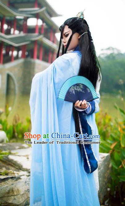 Traditional China Ancient Cosplay Swordsman Costume Nobility Childe Clothing for Men