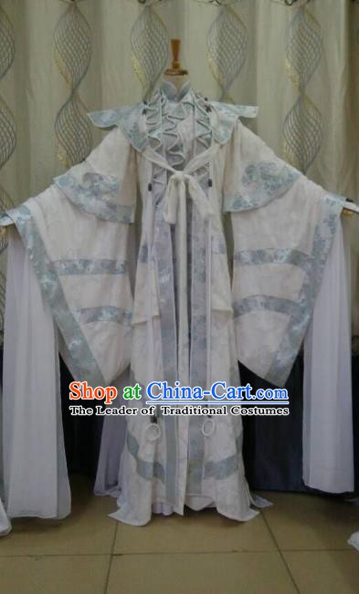 China Ancient Cosplay Swordswoman Costume Fairy Traditional Hanfu Dress for Women