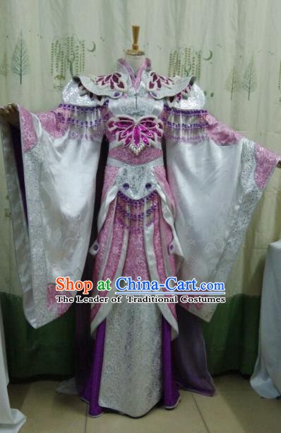 China Ancient Cosplay Palace Lady Halloween Costume Traditional Fairy Hanfu Dress for Women