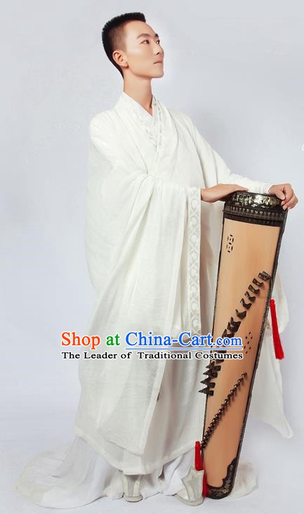 China Ancient Zhou Dynasty Confucian Scholar Hanfu Clothing for Men