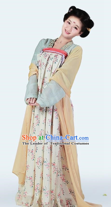 China Ancient Tang Dynasty Princess Hanfu Dress Costume for Women